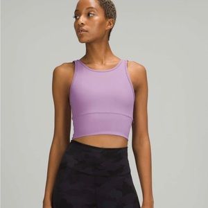 Lululemon Power Pivot Ribbed Tank in Wisteria Purple size 4